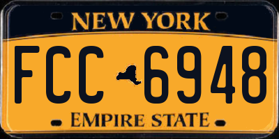 NY license plate FCC6948