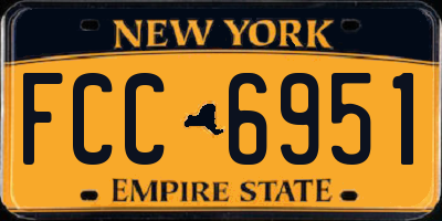 NY license plate FCC6951