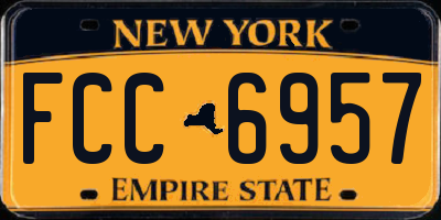 NY license plate FCC6957