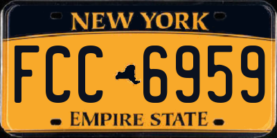 NY license plate FCC6959