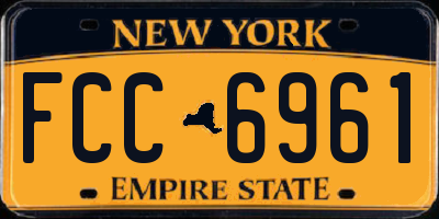 NY license plate FCC6961