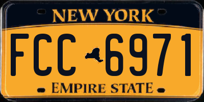 NY license plate FCC6971