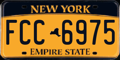 NY license plate FCC6975