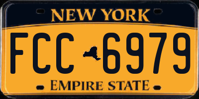 NY license plate FCC6979