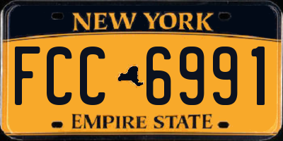 NY license plate FCC6991