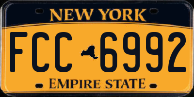 NY license plate FCC6992