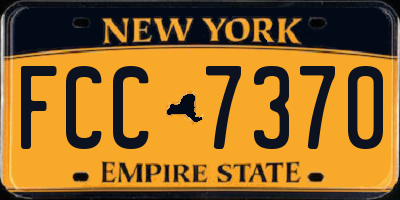 NY license plate FCC7370