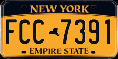 NY license plate FCC7391
