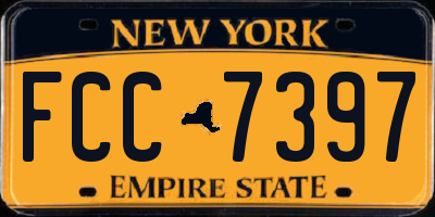 NY license plate FCC7397