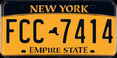 NY license plate FCC7414