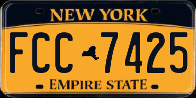 NY license plate FCC7425