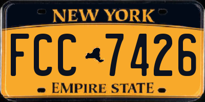 NY license plate FCC7426