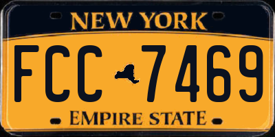 NY license plate FCC7469