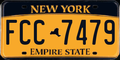 NY license plate FCC7479