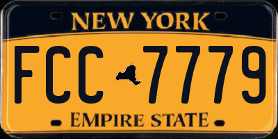 NY license plate FCC7779