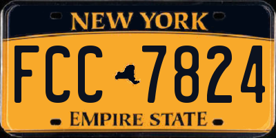 NY license plate FCC7824