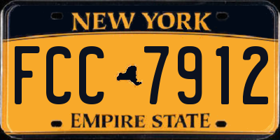 NY license plate FCC7912