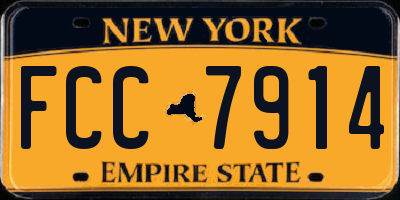 NY license plate FCC7914