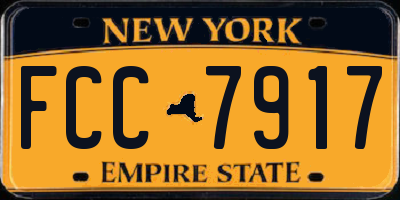 NY license plate FCC7917