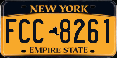 NY license plate FCC8261