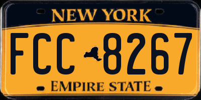 NY license plate FCC8267