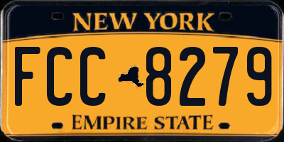 NY license plate FCC8279