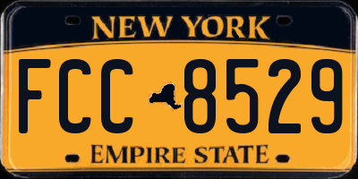 NY license plate FCC8529