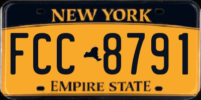 NY license plate FCC8791