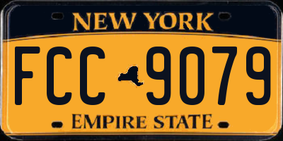 NY license plate FCC9079