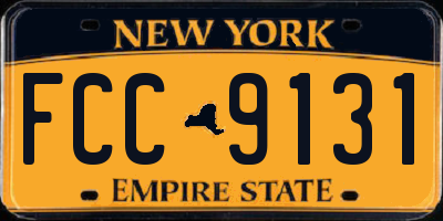 NY license plate FCC9131