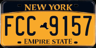 NY license plate FCC9157
