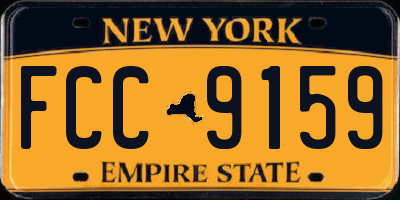 NY license plate FCC9159