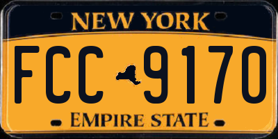 NY license plate FCC9170