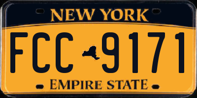 NY license plate FCC9171
