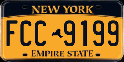 NY license plate FCC9199