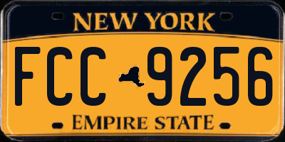 NY license plate FCC9256
