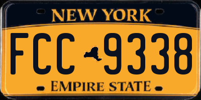 NY license plate FCC9338