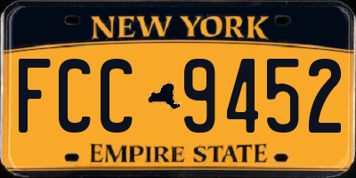 NY license plate FCC9452