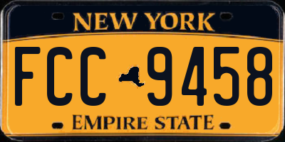 NY license plate FCC9458