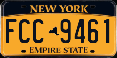 NY license plate FCC9461