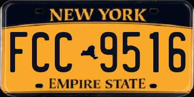 NY license plate FCC9516