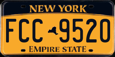 NY license plate FCC9520