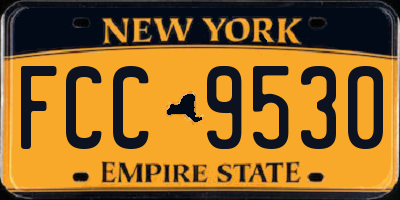 NY license plate FCC9530