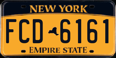NY license plate FCD6161