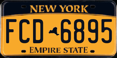 NY license plate FCD6895