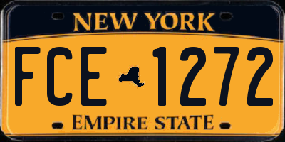 NY license plate FCE1272