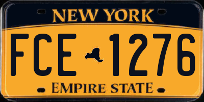 NY license plate FCE1276