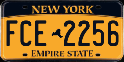 NY license plate FCE2256
