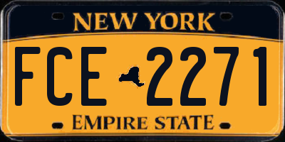 NY license plate FCE2271
