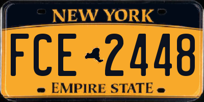 NY license plate FCE2448